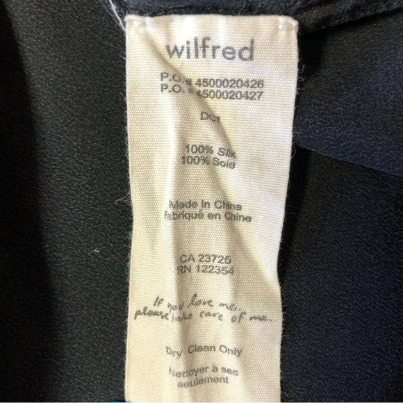 Wilfred Black Silk Reversible Drop Waist Dress - Picture 5 of 13